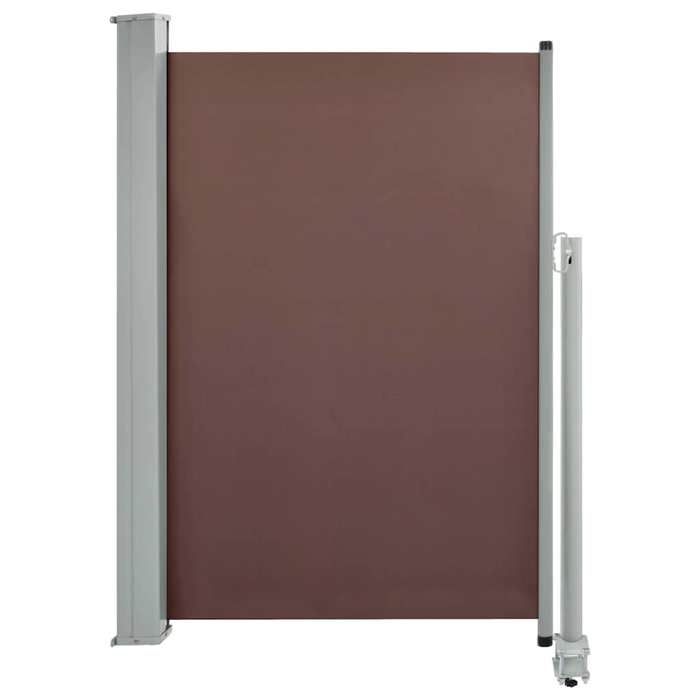 VidaXL Retractable Patio Side Awning 120x300 Cm Brown