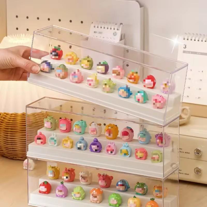 Dustproof Transparent Acrylic Display Box for Miniature Figurines and Decorative Items