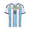 adidas Kids Argentina Messi 2026 World Cup Home Jersey White Blue