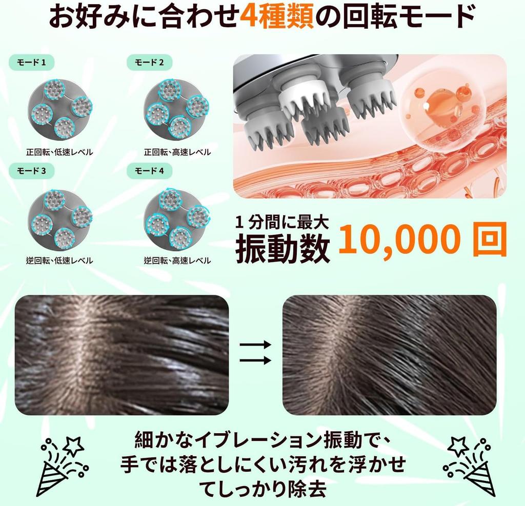 Electric Scalp Head Scalp 3D Scalp Adjustable Speed USB Beauty Relaxation Suitable for Full Lightweight Home Business Birthday Japanese Instruction