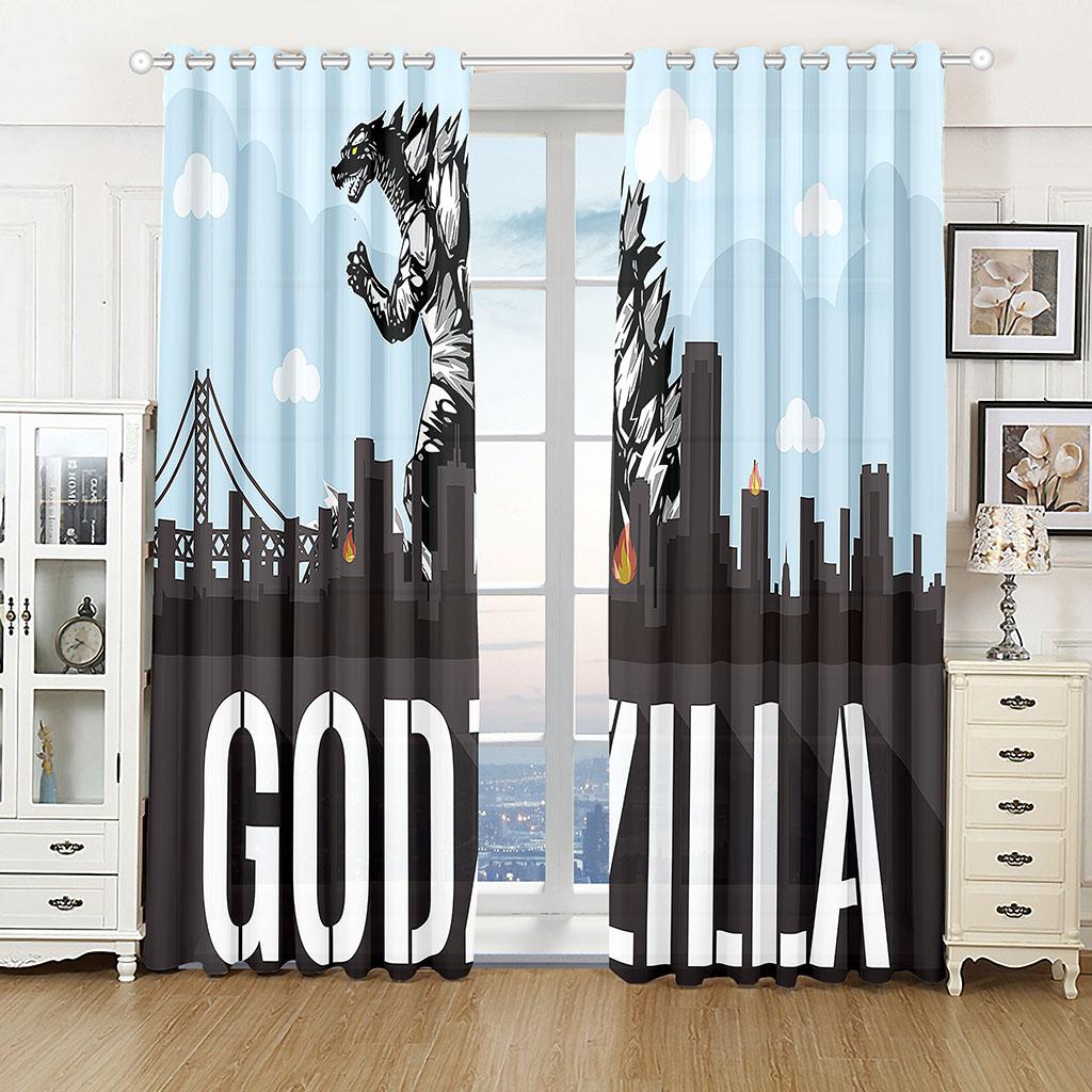 Kinder mögen Zeichentrick-Animationsserie Sonnenschutzvorhänge 2 Stück Wohnzimmer Schlafzimmer Heimdekoration