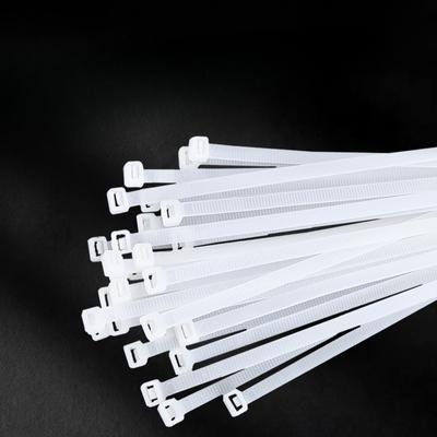 Bridas de nailon autoblocantes Bridas de plástico en blanco y negro y correas con hebilla