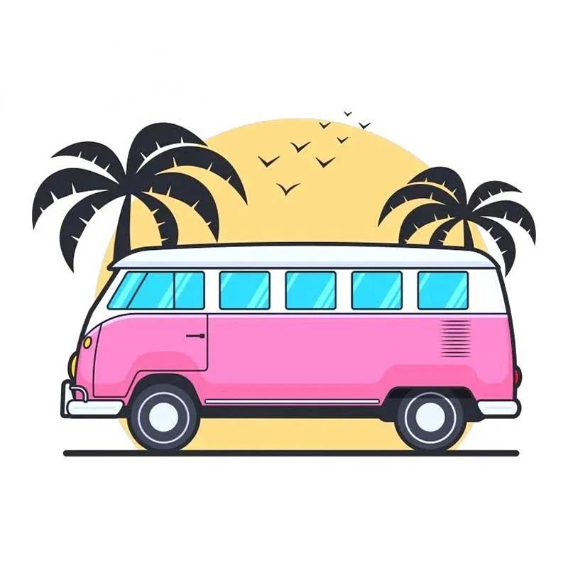 

LYKX Fashion Camper Travel Car Stickers Vinyl Decals Car Motorcycle Bumper Body Rear Window Decorative Decals 13CM