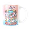 COJICOJI X Sanrio Characters Microwave and Dishwasher Character Made In 319157 Mug, Approx. 300ml, Safe, Goods, Merry-go-round Design, Japan,