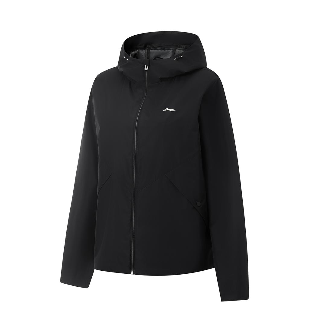 Li Ning Comprehensive Training Series Casual Sports Windproof Water-Repellent Jacket Women Jacket Black AFDV062-4