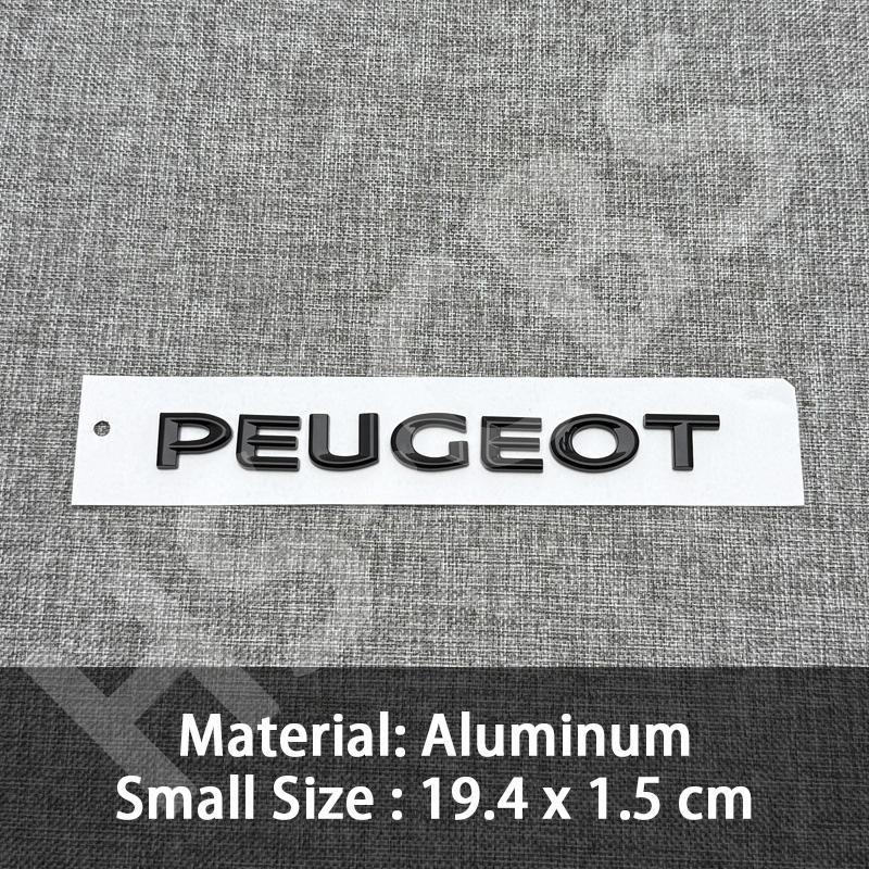 3D Black ABS Car Rear Trunk Emblem Front Hood Badge Stickers For Peugeot m 206 307 308 3008 207 208 407 408 508 2008 5008 Styling