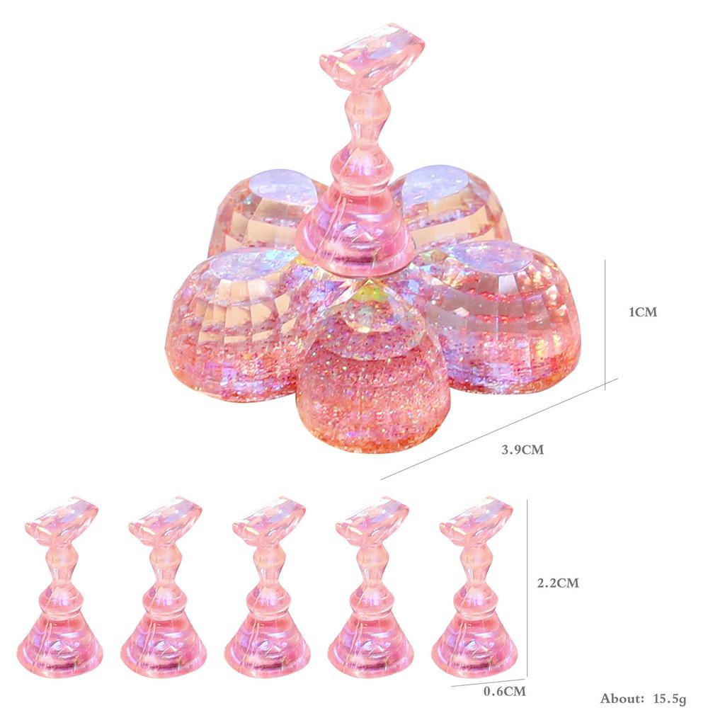 Nail Art Holder Base Plum Blossom Symphony Sequins With Magnets Beginner Manicurist Fixed Nail Piece Practice Rack