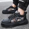 Trend Men Stripe Casual Sneakers  Ethnic Style Platform Sneakers Loafers Youth Student Running Sport Shoes  Hombre