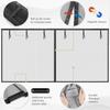 Garage Screen Doors for 2-Car Garage Fiberglass Heavy Duty Magnetic Door Screen Hands-Free with 6 Roll Up Straps for Outdoor