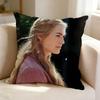 Film and Television Actress LLena HHeadey  Square DoubleSided printed Pillow Case Bedroom Bedside Pillow Sofa Cushion Cover