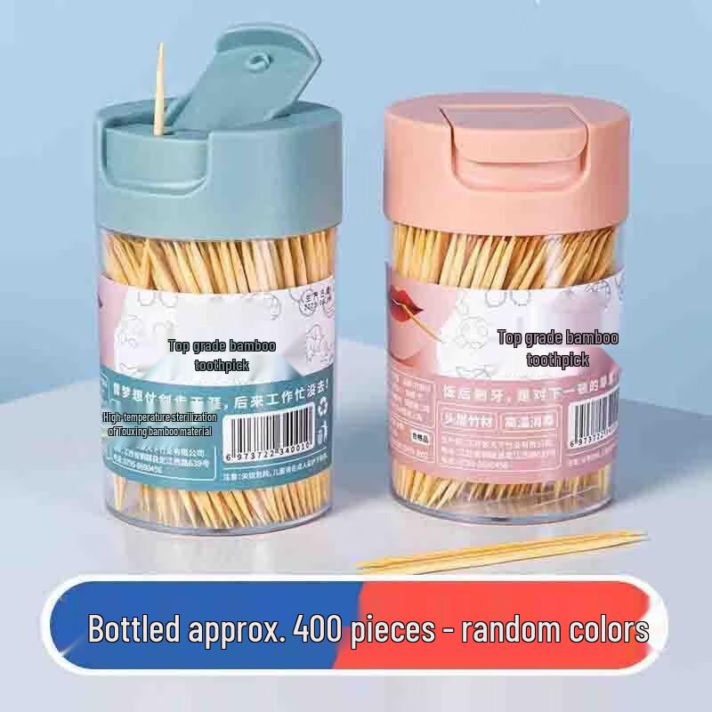 Telale Disposable Double-Headed Bamboo Toothpicks