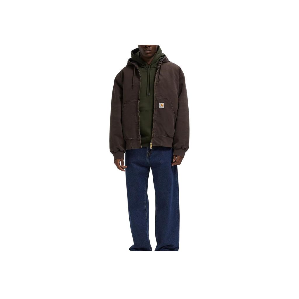 Carhartt WIP Lockere Kapuzenjacke mit Reißverschluss, Langarm, Dicke Jacke, Herrenjacken I035891-47-4O
