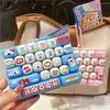 26-keys Fidget Keyboard Keychain Mechanical Keyboard Fidget Toy Portable Decompression Button Stress Relief Toy Backpack Pendant