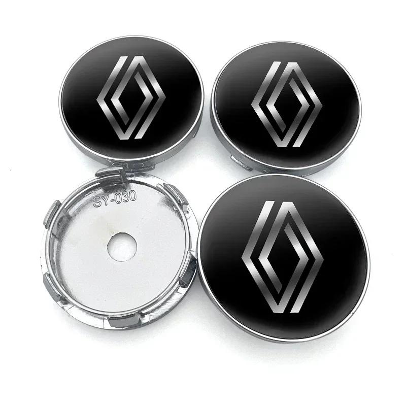 60mm Car Wheel Center Caps Tyre Rim Hub Cap Cover Car Accessories for Renault DUSTER Megane 2 3 Clio 4 Captur Kadjar Fluence