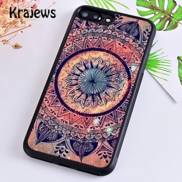 Krajews Beautiful painting mandala flower Phone Case Cover For iPhone 17 Air 16 15 14 plus 12 13 pro max Fundas