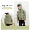 Children's Down Jacket White Duck Down Seamless Kids' Wear Hooded Lightweight Style Boys' & Girls' Coats Large, Medium, Small Sizes