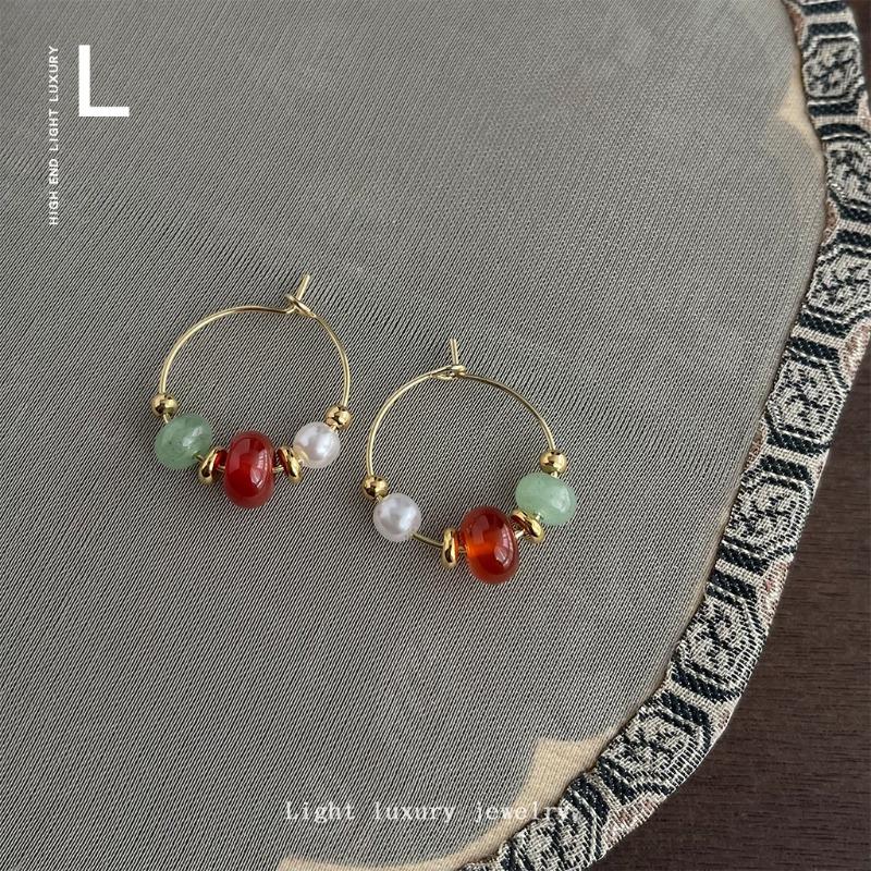 New Chinese-style Handmade Design - Retro Court-style Hanfu Accessories and Ancient Decorative Items - Ear Pendants and Earrings
