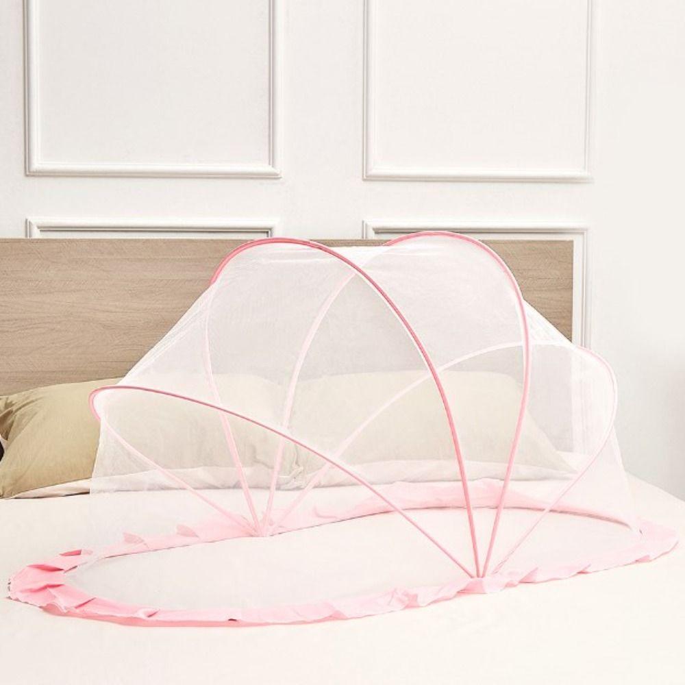 Breathable Crib Net Polyester Foldable Bed Net Bedding Infant Mosquito Nets Summer