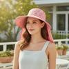 Detachable Sunshade Shawl Cap With Mask Neck Protection Hat Sun Cap Picking Tea Hat  for Gift