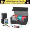 LIUDU Magnetic Loader Case Storage Card Loader Deck Case Large Capacity Holds up to 72 Cards Magnetic Opening and Closing Double Storage Box PU
