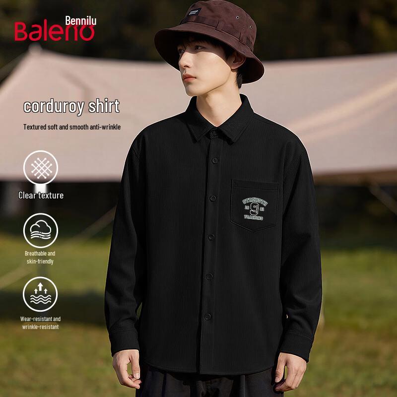 

Baleno Men s Oversize Corduroy Shirt Jacket 5XL