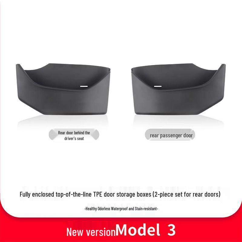Cutie de depozitare cu fantă pentru ușă, covorașe și accesorii pentru Tesla Model 3/Y Reîmprospătat