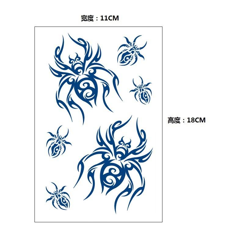 Stopniowa Zmiana Geometryczny Ziołowy Sok Lis Wieloryb Syrena Symulacja Naklejka Tatuaż, Kalkomania do Transferu Wodnego