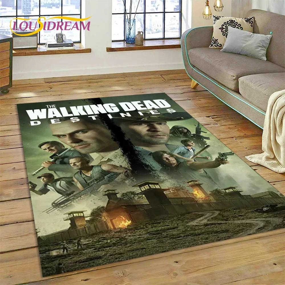 3D The Walking Dead Lincoln TWD TV Carpet Rug for Bedroom Living Room Home Sofa Decoration,Children Game Large Decor Floor Mat