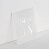 10-50pcs Blank Frosted Acrylic Sign |Wedding Table Number Card,Gifts Signs, Great for Guest Book, Bar Menu, Party & Events Decor