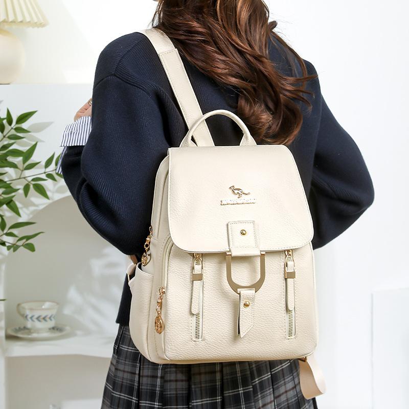 Schultasche1011 neuer weicher Lederrucksack Damen große Kapazität Mode vielseitig Pendler Reise Rucksack Großhandel