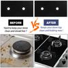 Universal Gas Stove Protectors Reusable Gas Stove Burner Covers 5 Hook Non-Stick Heat Resistant Stove Top Gas Protector for Home