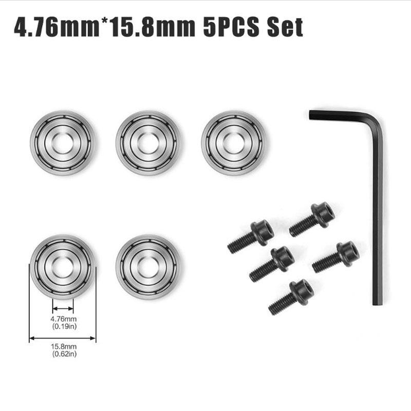 Bit de router Ghid pentru rulmenți cu bile montat în partea de sus Freză Set chei pentru rulmenți Set de accesorii rulmenți 4,76 mm 6,35 mm 12,7 mm