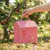 House Shaped Rattan Picnic Basket With Handle Clutter Organizer  Wedding Ceremony