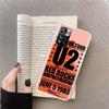 Band U2 Phone Case For Redmi Note 13 12 Pro Plus 14 15 Pro 5G 11 11T 11E 11S 10 Pro 10S 9 9S Cover Cell Clear TPU Capa Cases Sho