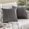 Wavy Line Velvet Pillowcase - Modern Minimalist Living Room Decor