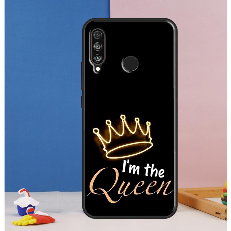 Cute King Queen Crown Case For Huawei Nova 10 9 SE 8i 11i 12i 12s Y60 Y61 Y70 Y90 Y72 Y73 Y91 P60 Pro P30 P40 Lite