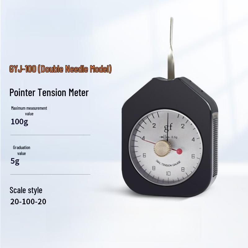 

Rongyu GYJ-100g Handheld Analog Dual-Needle Tension & Compression Gauge