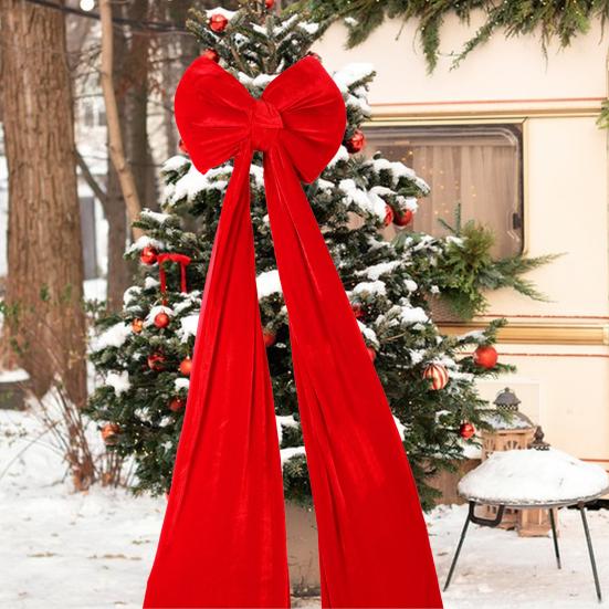 Ozdoba na vánoční stromek Dekorativní motýlek pro vánoční sváteční dekoraci Stuhy Závěsné mašle Vnitřní Venkovní Sváteční atmosféra Dárek