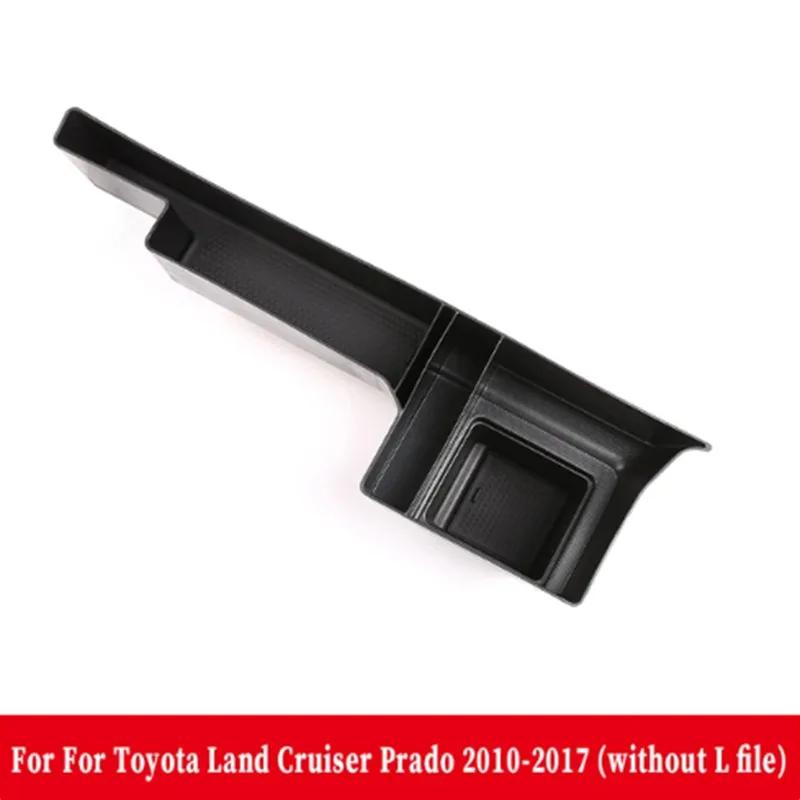 ABS Black Center Console Side Storage Box Multi-Function Mobile Phone Tray For Toyota Land Cruiser Prado FJ150 150 2010-2019