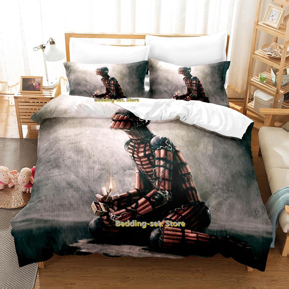 Comforter Dark Emo Bedding Set Single Twin Full Queen King Size Bed Set Adult Kid Bedroom s 3D Print Anime Bed
