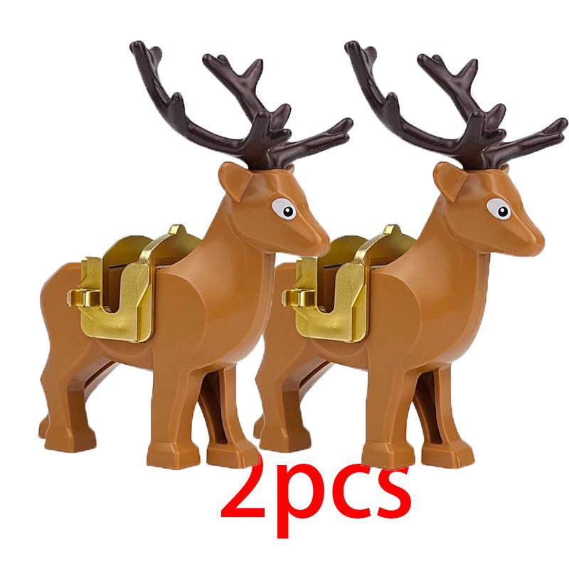 Mittelalterliche Militärburg Ritter Bausteine Reitpferd Wolf Bär Elefant Tier Weste Waffe Fahne Sattel Spielzeug Ziegelstein Geschenk A06