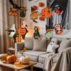 Vintage Halloween Pumpkin Black Cat Witch Owl Hanging Banners Decorations Halloween Trick or Treat Home Wall Party Festival Room
