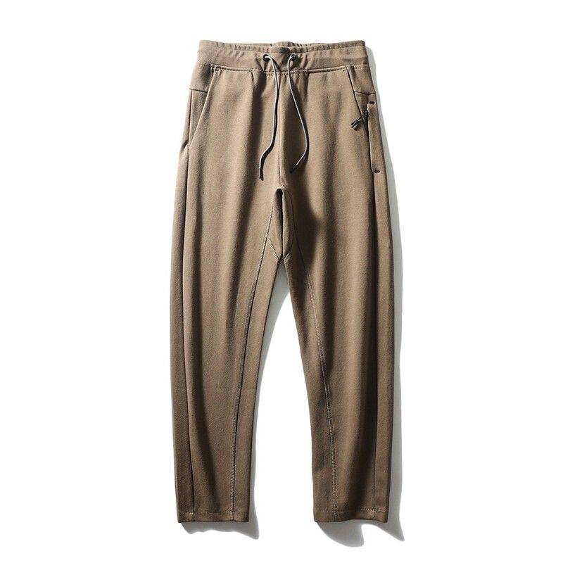 Air Cotton Tapered Pants for Men, Autumn and Winter Style, Running-Specific Straight-Leg Sports Pants, Export Men's Pants, Knitted Casual Long Pants