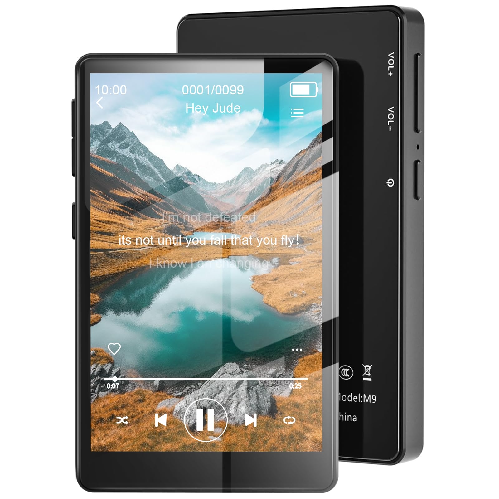 

MP3 player with Bluetooth Bluetooth music expandable to inch HD HIFI lossless sound digital audio equipped with easy to suitable for Android, in-car,