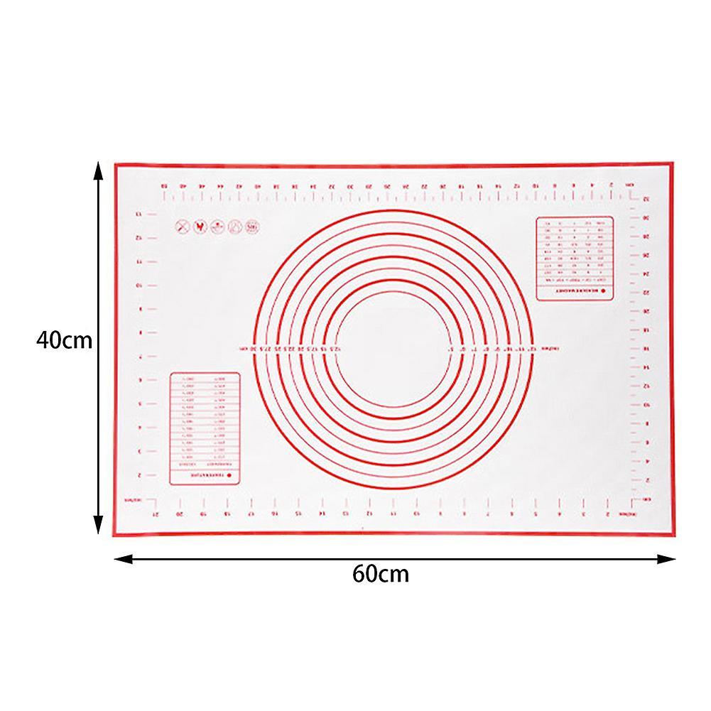 Silicone Kneading Mats with Dough Cutter Non Slip Bottom Pastry Mats for Home Kitchen
