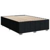 Box Spring Bed with Mattress Black 140 x 190 cm Fabric