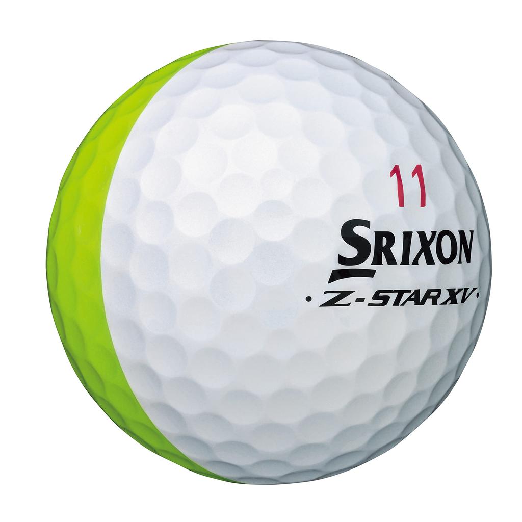 DUNLOP Golf Balls SRIXON XV DIVIDE 2023 Model 1 Dozen Z-STAR (12 Pieces) Yellow/White