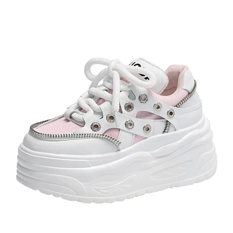 

Модные Милые Каваи Женские кроссовки на танкетке, повседневная обувь, женские кроссовки, женские кроссовки для бега, женские кроссовки на шнуровке, обувь лоферы 34