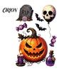 Decorative Vampire Clings Halloween Static Window Clings, Pumpkin Ghost Mummy Cartoon Decals, Cute Decor Self-Adhesive for Glass Door Mirror