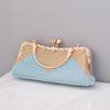 2025 Luxury Design Diamond Splicing Beads Women Evening Clutch Bag Lady High End Party  Handbag Wedding Shoulder Crossbody Bag